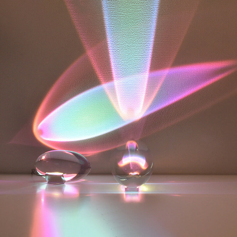 Contemporary Crystal LED Projection Table Light | USB Powered