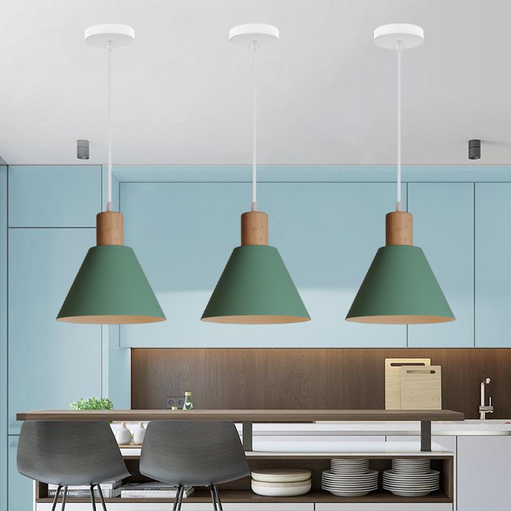 Nordic Wood Cone Pendant Light | 1-Light