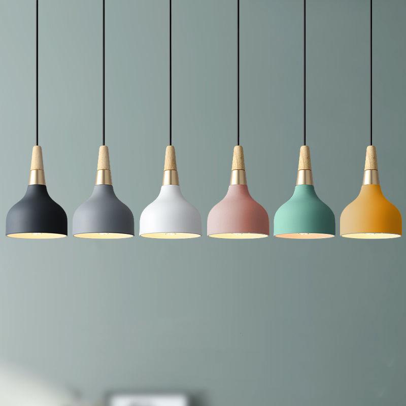 Contemporary Macaron Disc Pendant 1-Light