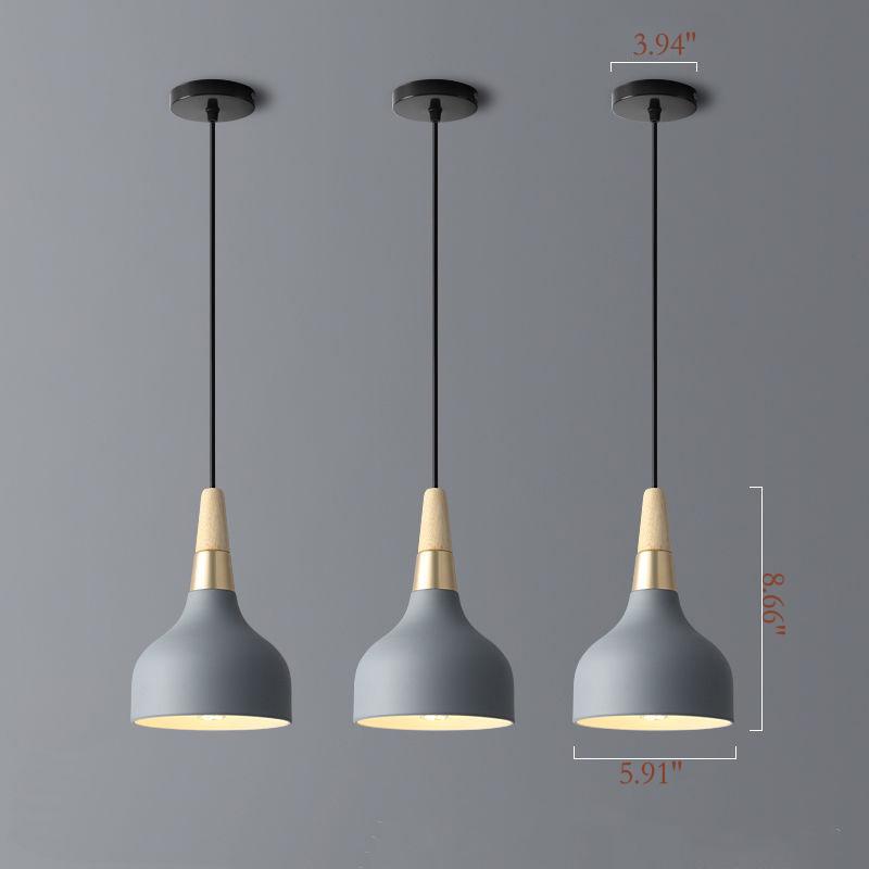 Contemporary Macaron Disc Pendant 1-Light