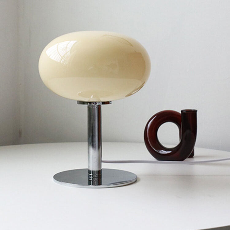 Nordic Retro Round Glass Table Lamp 1-Light