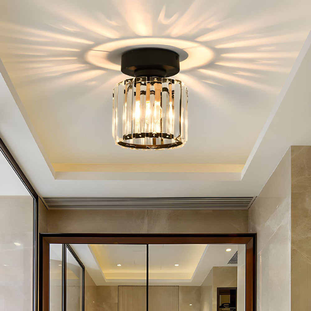 Contemporary Iron 1-Light Flush Ceiling Light 1-Light