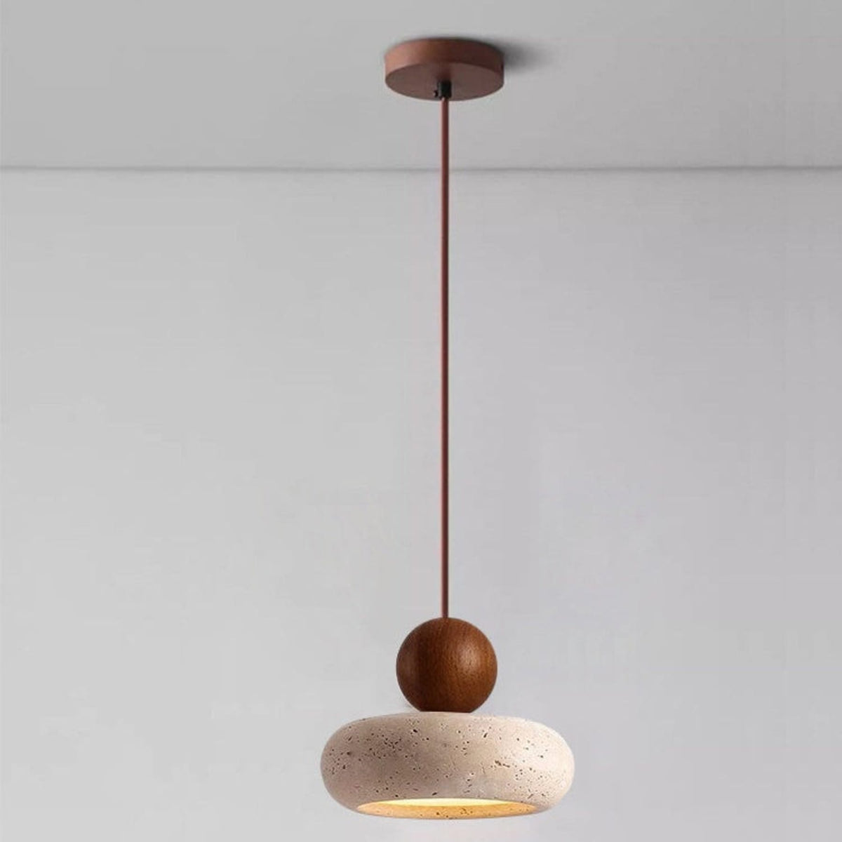 Modern Stone Pendant Light 1-Light