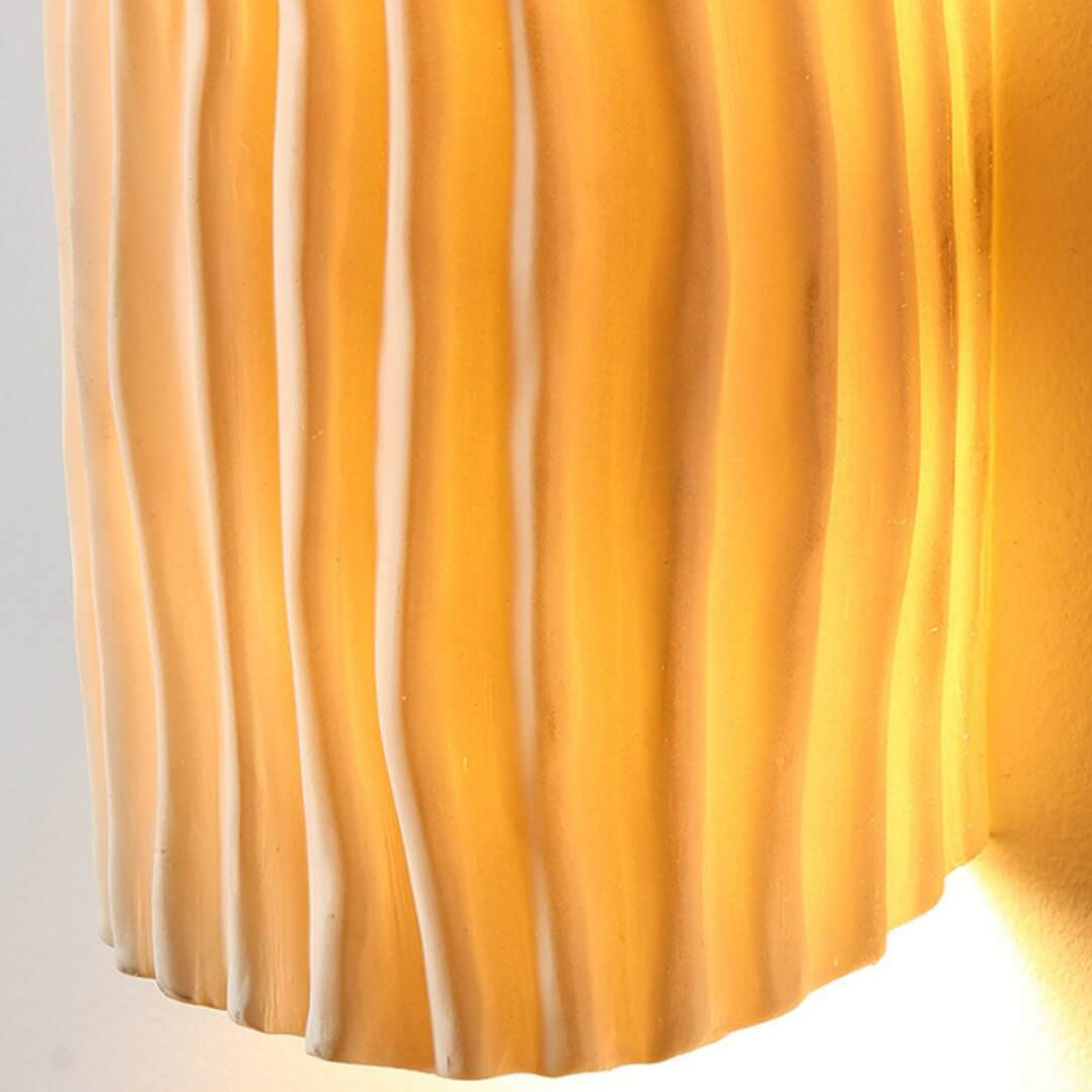Scandinavian Textured Half-Cylinder LED Wall Light | 2-Light