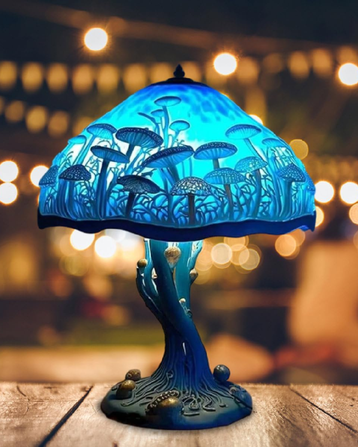 Vintage Mushroom Table Lamp LED 1-Light