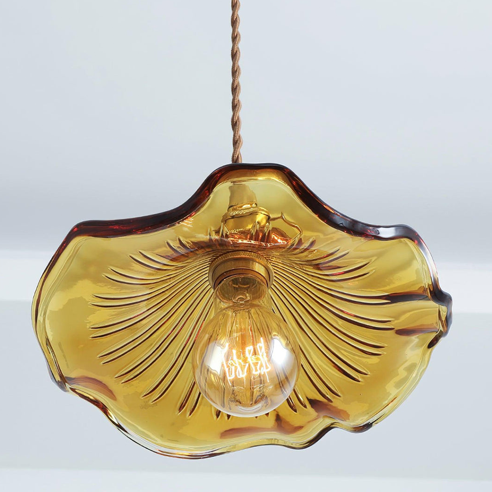 Contemporary Grass Flower Pendant Light 1-Light