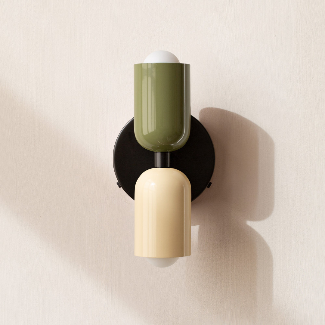 Contemporary Minimalist Cylinder Wall Sconce LED 2-Light