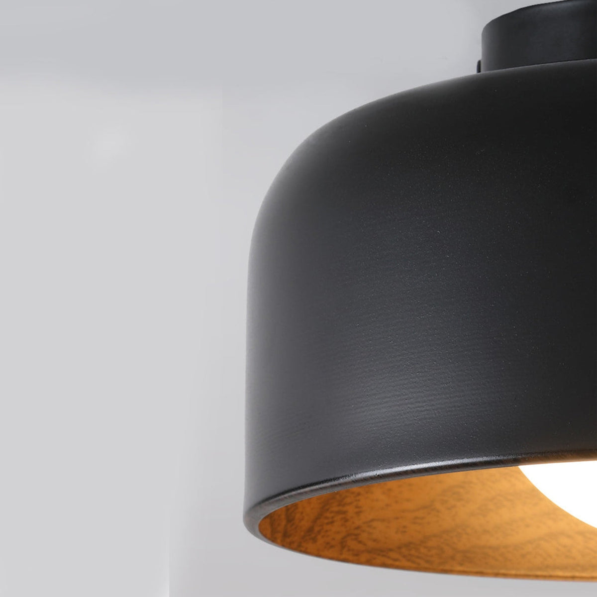 Modern Iron Semi-Flush Ceiling Light 1-Light
