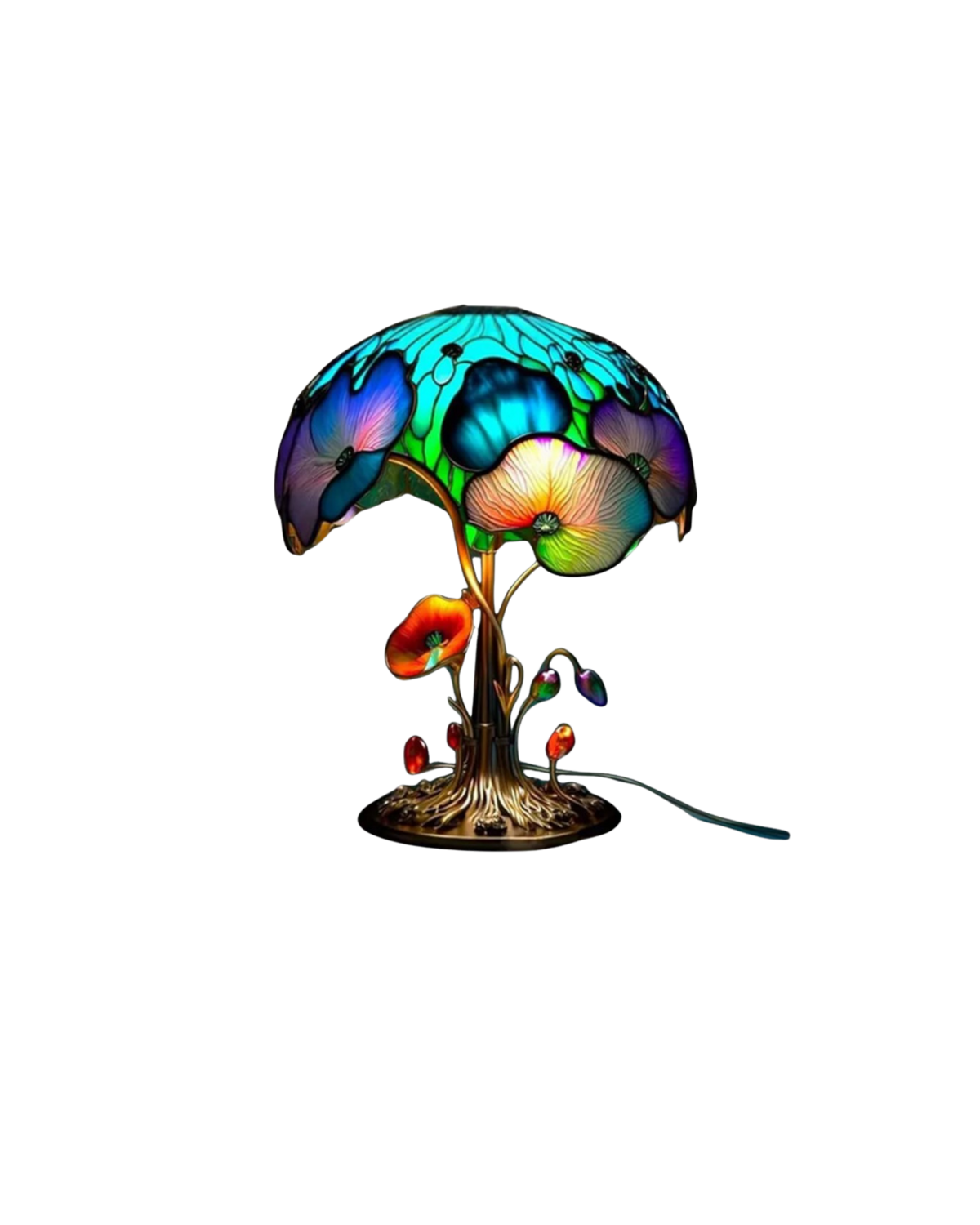 Vintage Mushroom Table Lamp LED 1-Light