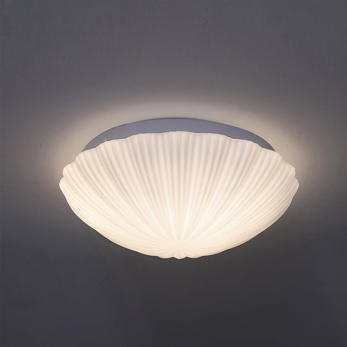 Modern Glass Flush Ceiling Light 1-Light