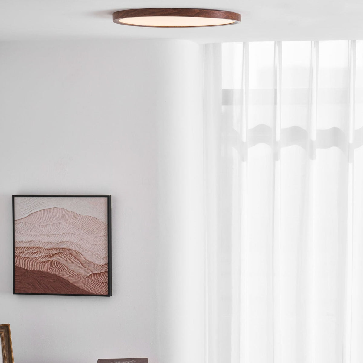 Minimalist Abs Slim Profile Ceiling Light 1-Light