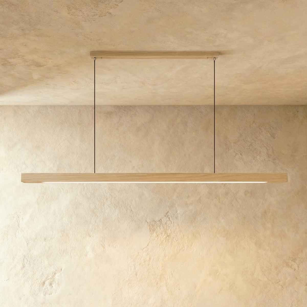 Minimalist Wood Daylight Pendant Light 1-Light