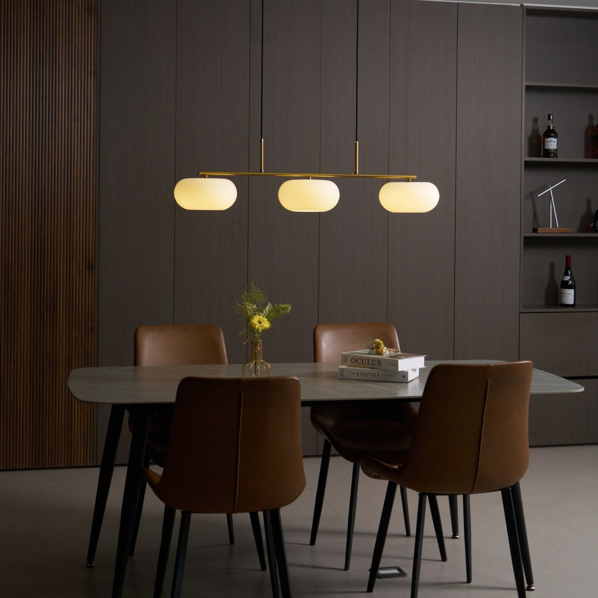 Modern Iron Tri-Colour Pendant Light 1-Light