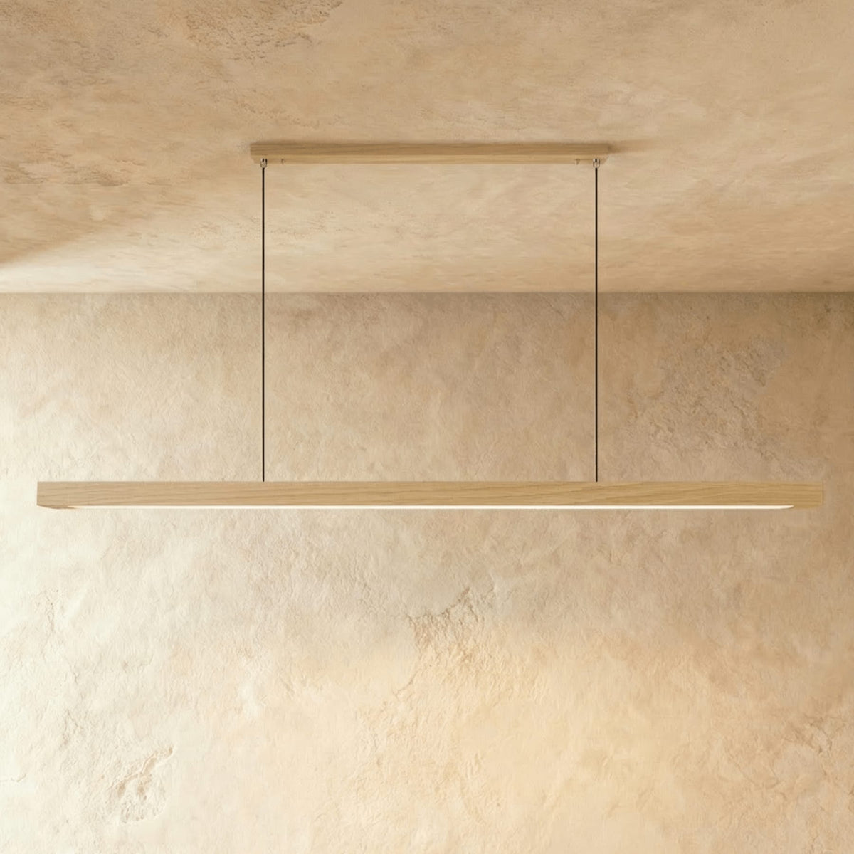 Minimalist Wood Daylight Pendant Light 1-Light