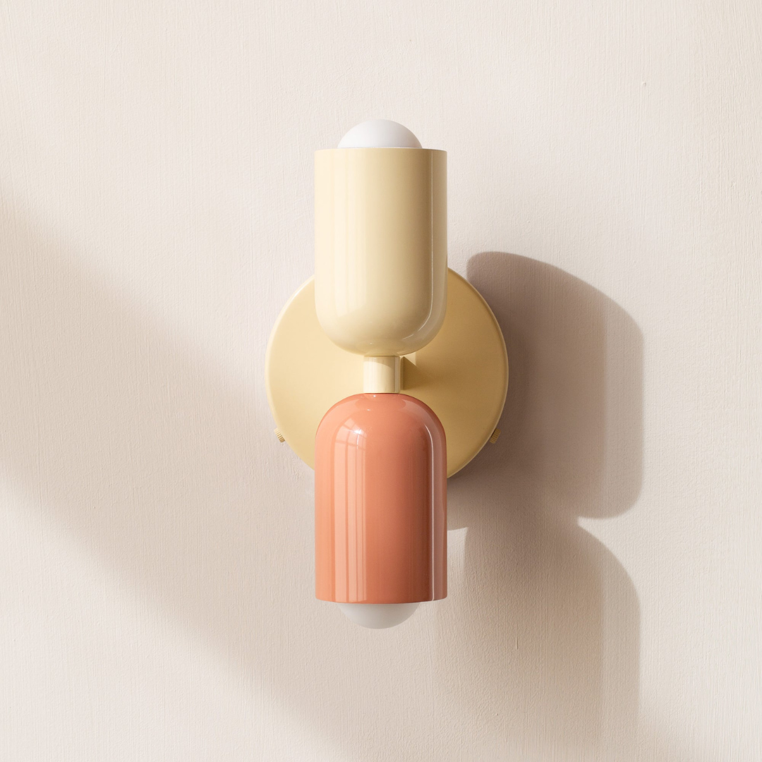 Contemporary Minimalist Cylinder Wall Sconce LED 2-Light