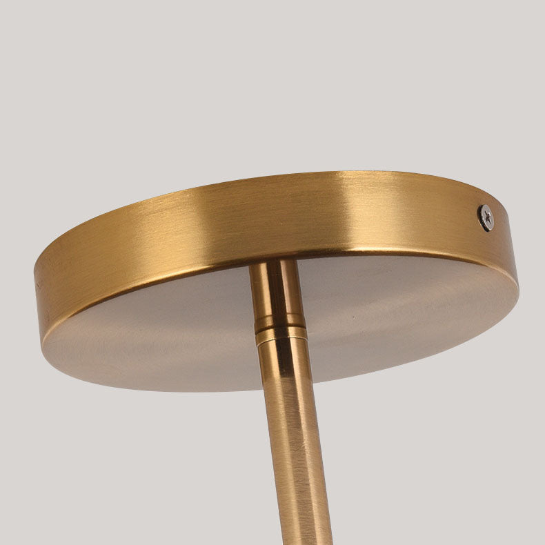 Japandi-Style Wood Round LED Semi-Flush Mount Ceiling Light