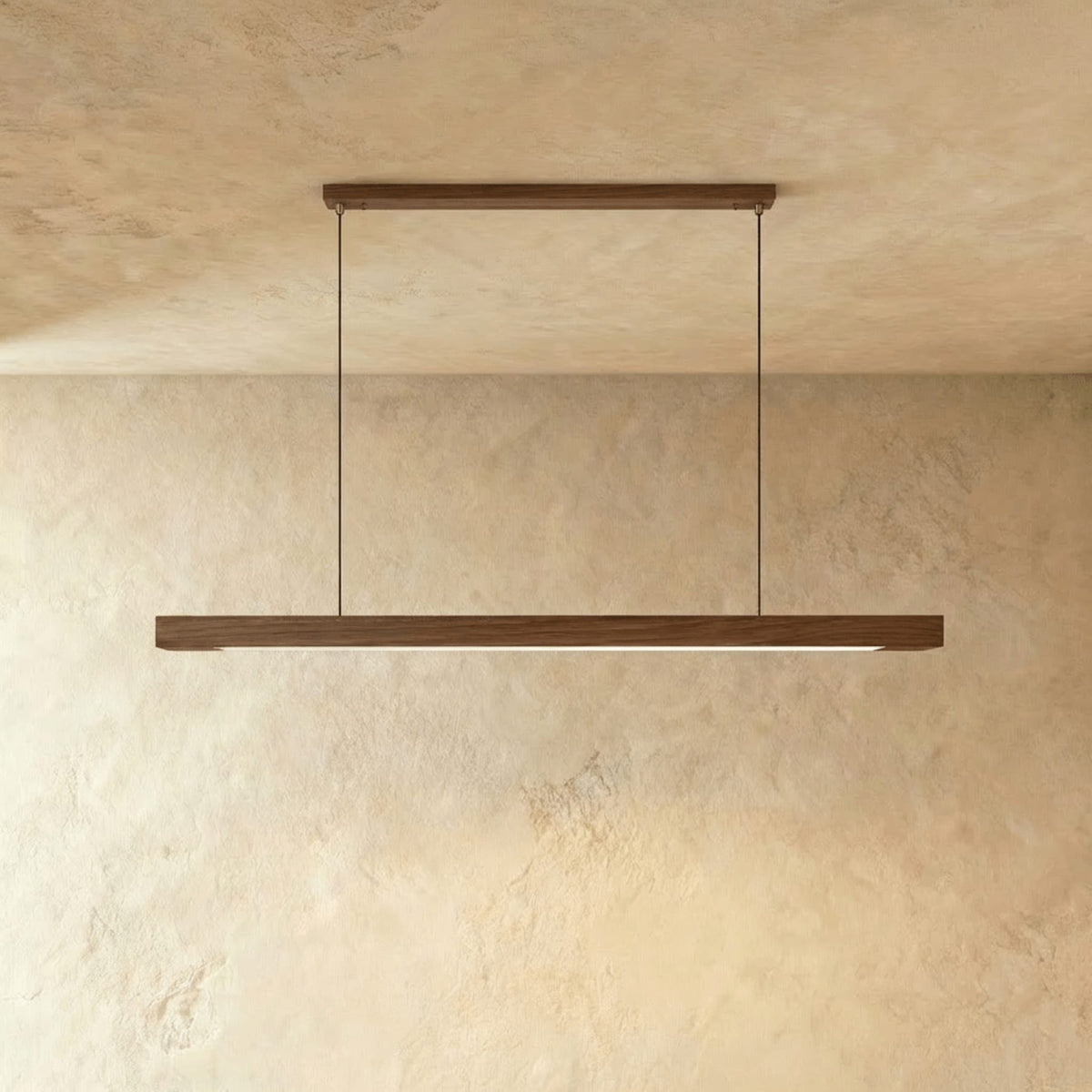 Minimalist Wood Daylight Pendant Light 1-Light