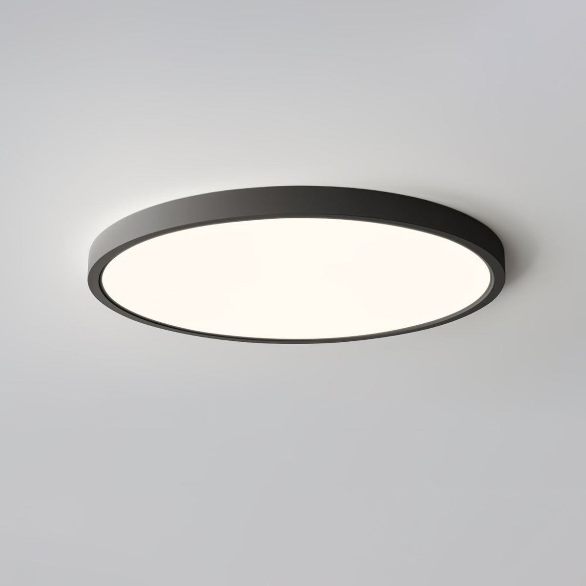 Minimalist Iron Slim Low-Profile Ceiling Light 1-Light