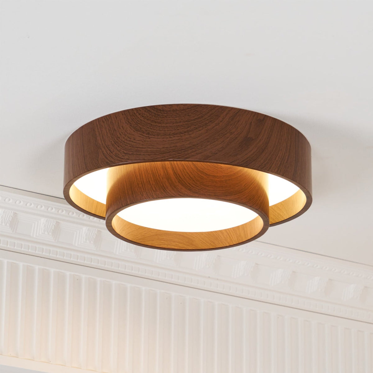 Scandinavian Iron Flush Ceiling Light 1-Light
