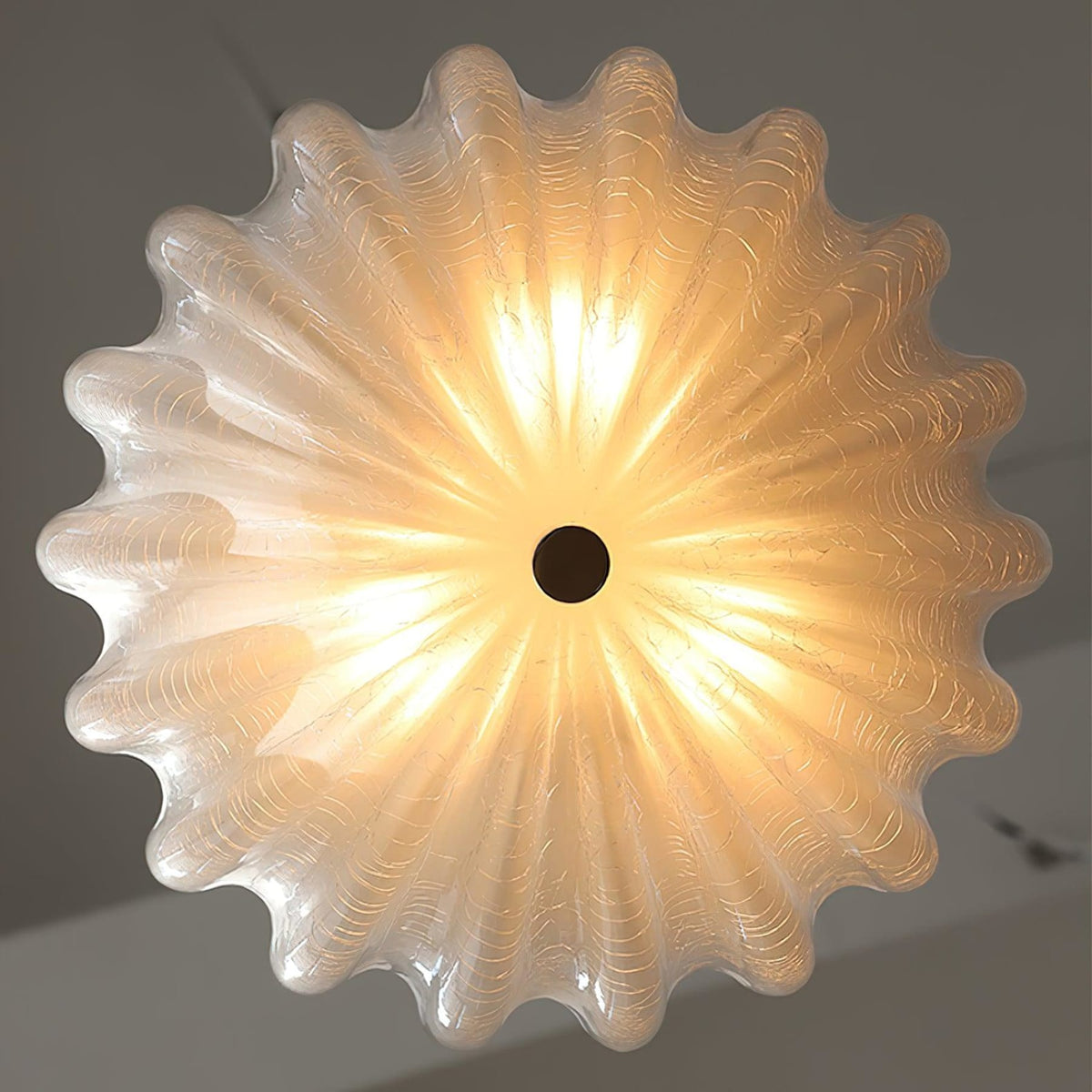 Vintage Iron Flush Ceiling Light 1-Light