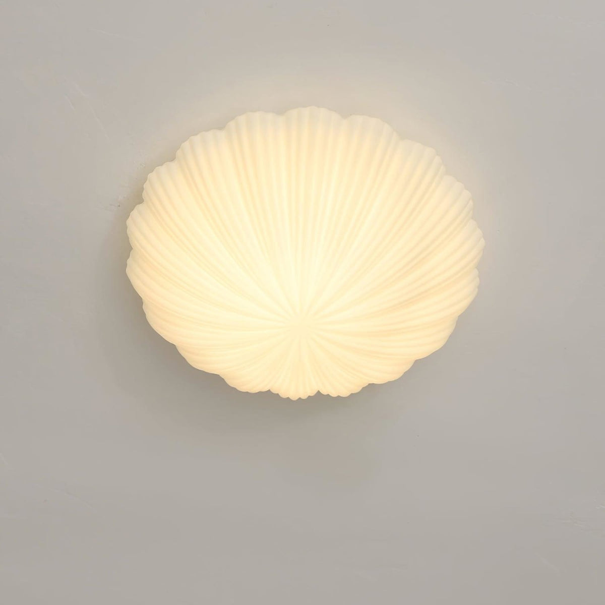 Modern Glass Flush Ceiling Light 1-Light