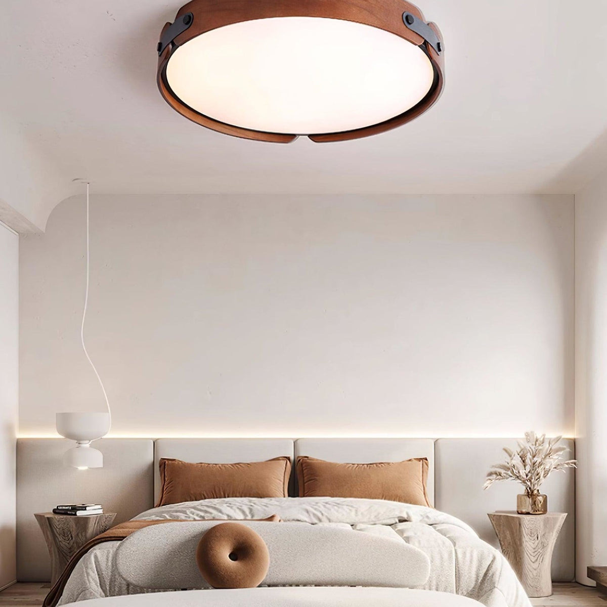 Scandinavian Iron Slim Low-Profile Ceiling Light 1-Light