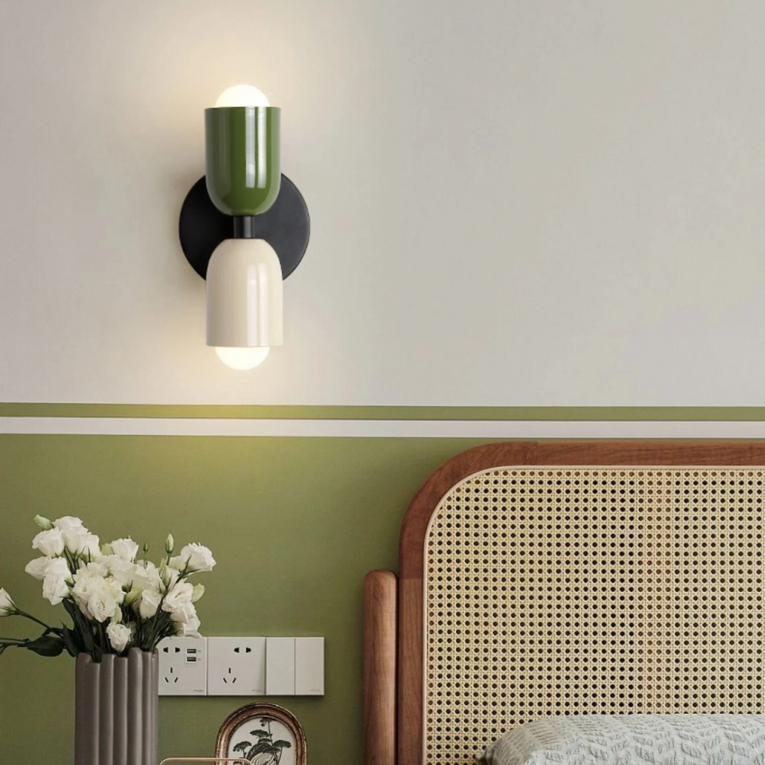 Contemporary Minimalist Cylinder Wall Sconce LED 2-Light