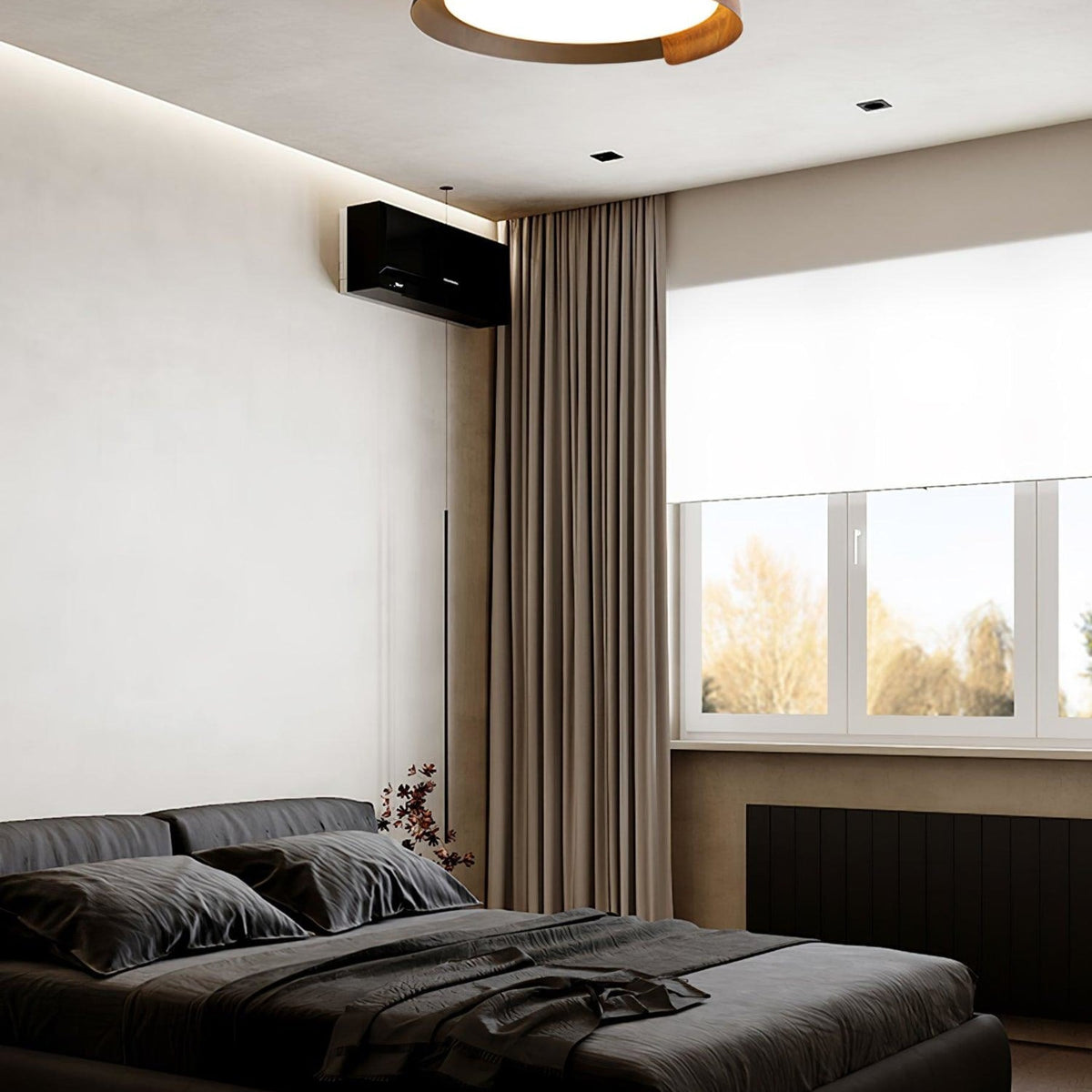 Modern Acrylic Flush Ø46 Ceiling Light 1-Light