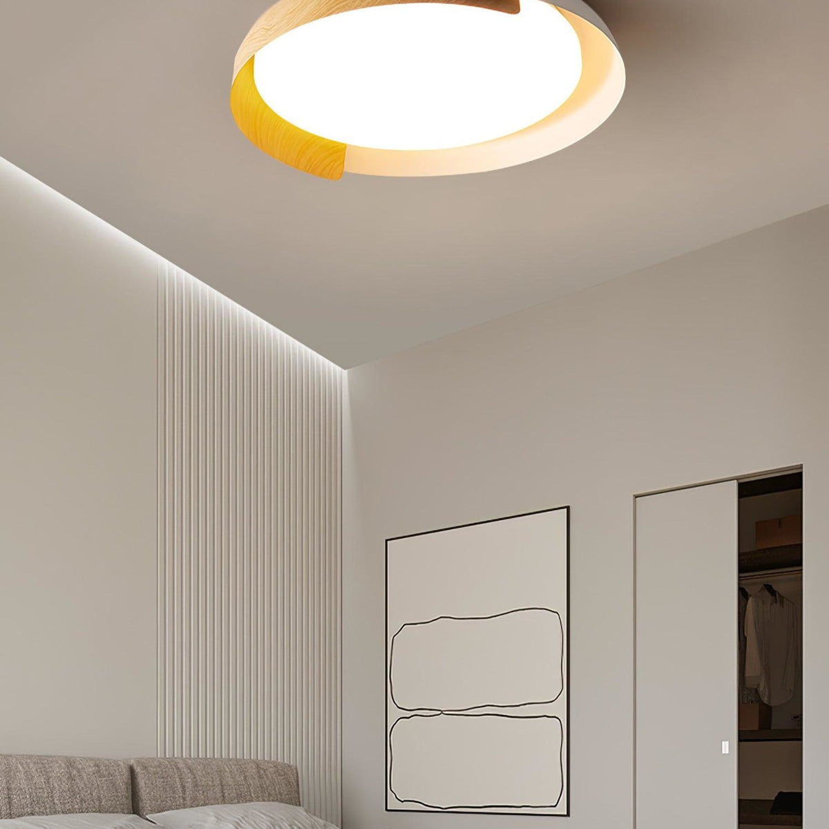 Modern Acrylic Flush Ø46 Ceiling Light 1-Light
