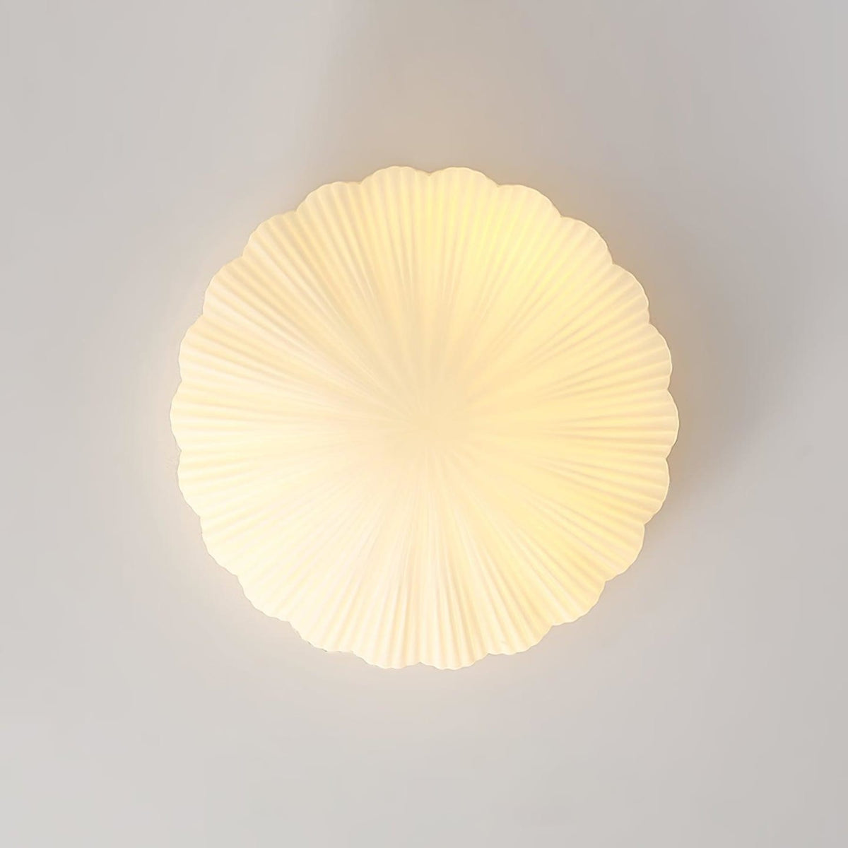Modern Glass Flush Ceiling Light 1-Light