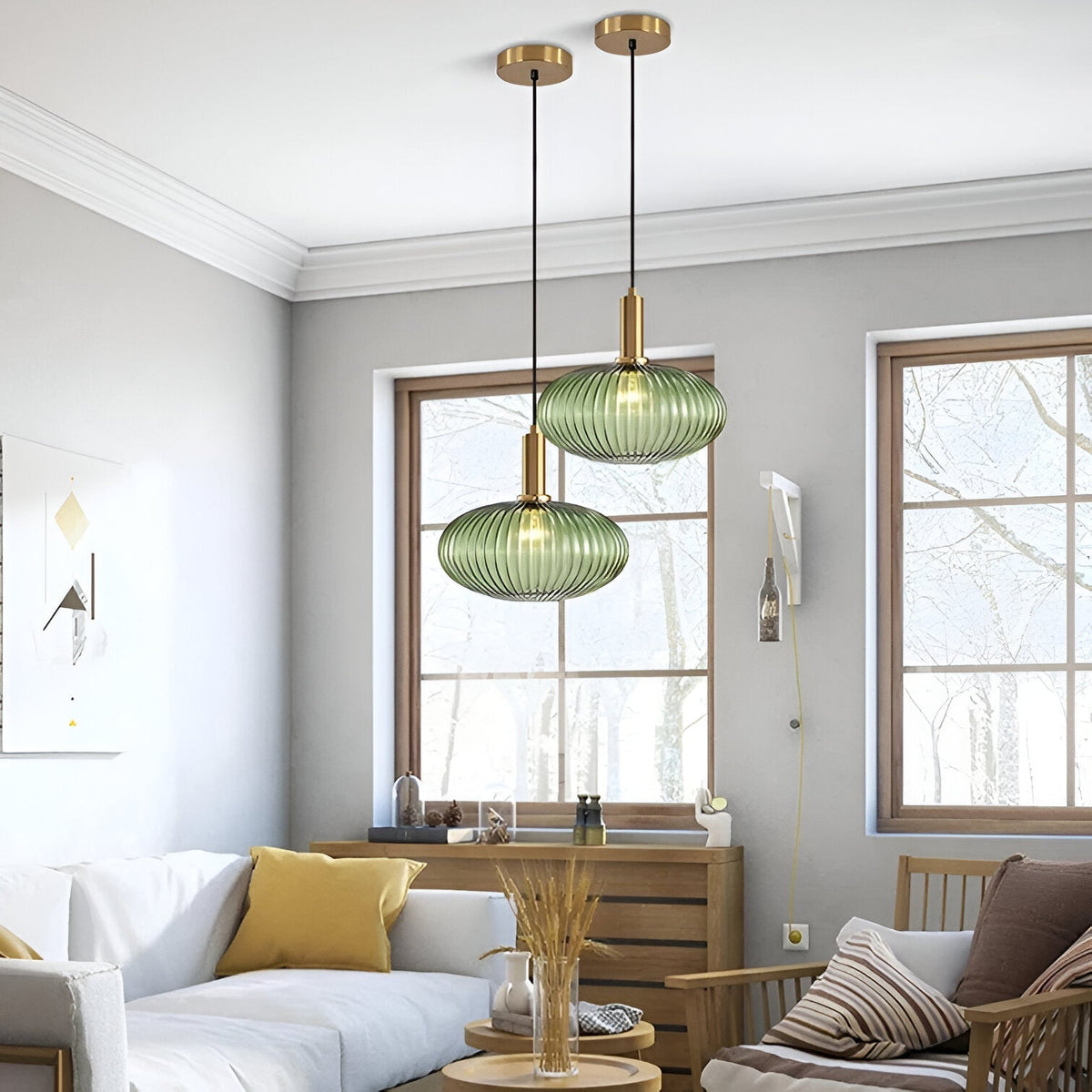 Contemporary Glass Tube Fitting Pendant Light 1-Light