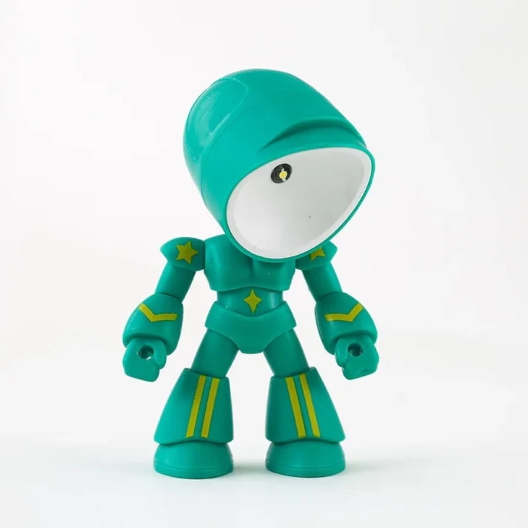 Modern Robot-Inspired LED Table Lamp 1-Light