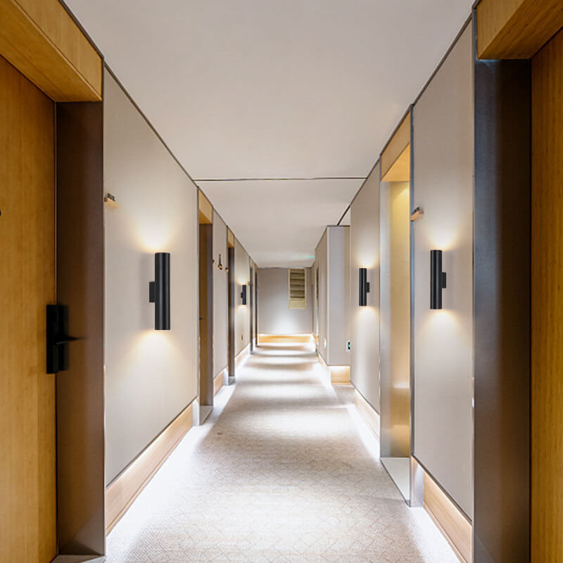 Contemporary Cylindrical LED 2-Light Wall Sconce