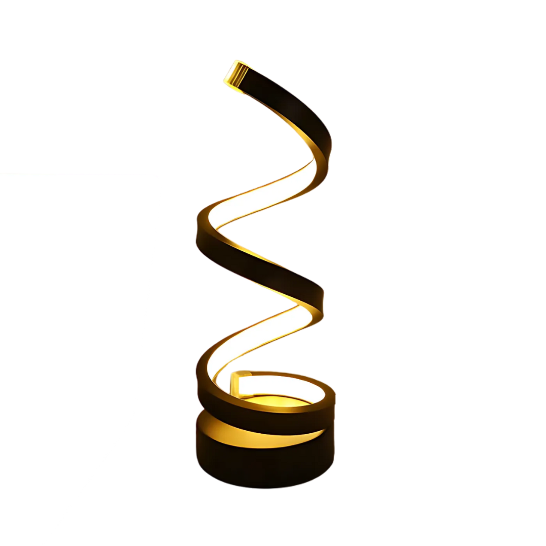 Contemporary Spiral LED Table Lamp 1-Light