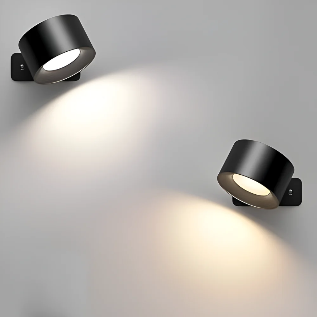Contemporary Wood Grain LED Wall Light 1-Light
