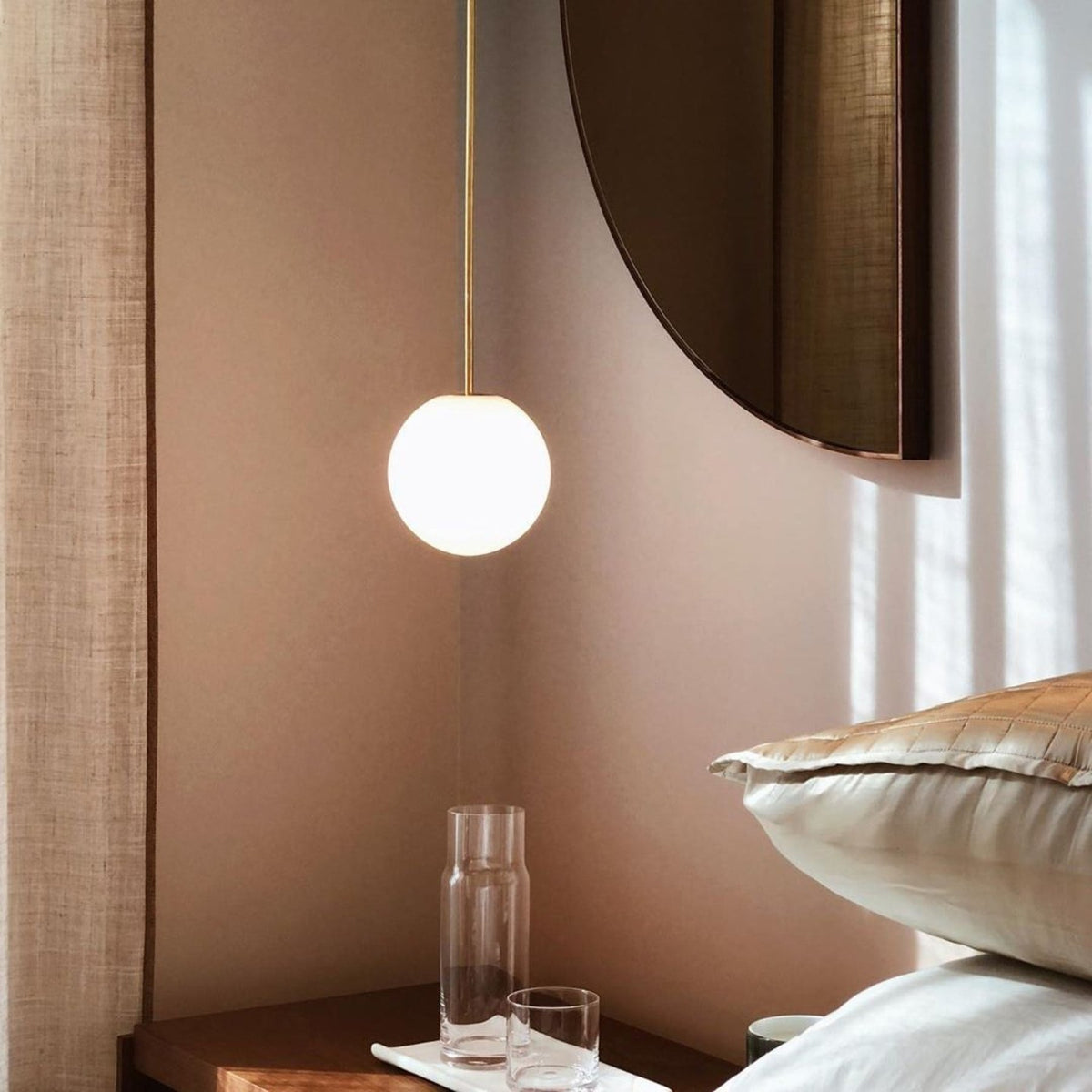 Modern Plastic Pendant Light 1-Light
