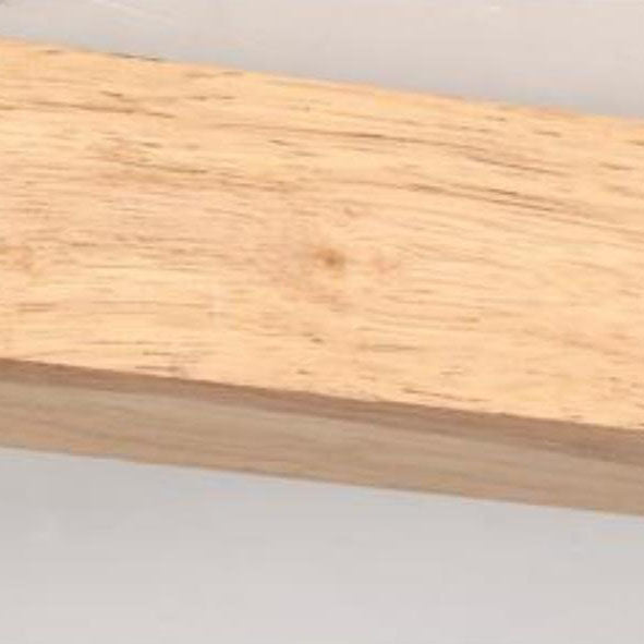 Japandi-Style Wooden LED Semi-Flush Mount Ceiling Light |2 Light