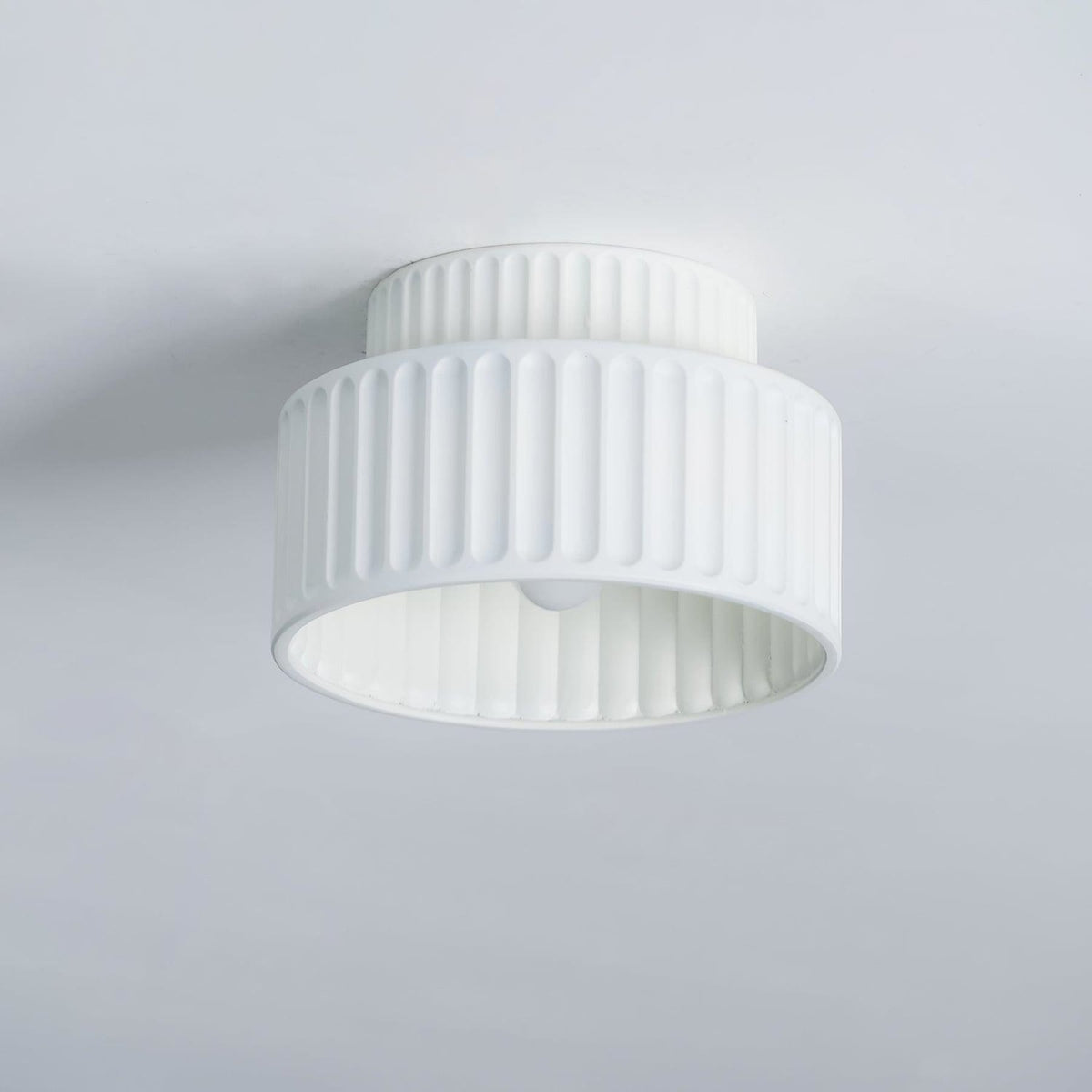Modern Resin Semi-Flush Ceiling Light 1-Light