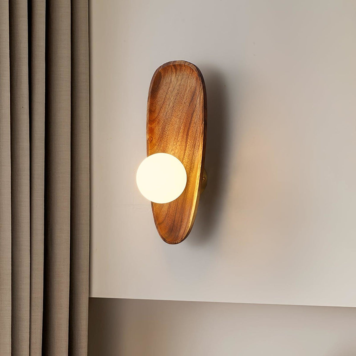 Modern Wood Wall Light 1-Light