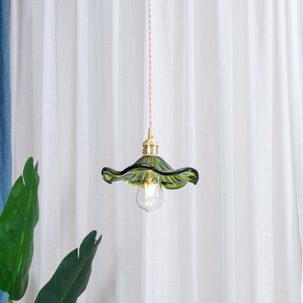 Contemporary Grass Flower Pendant Light 1-Light