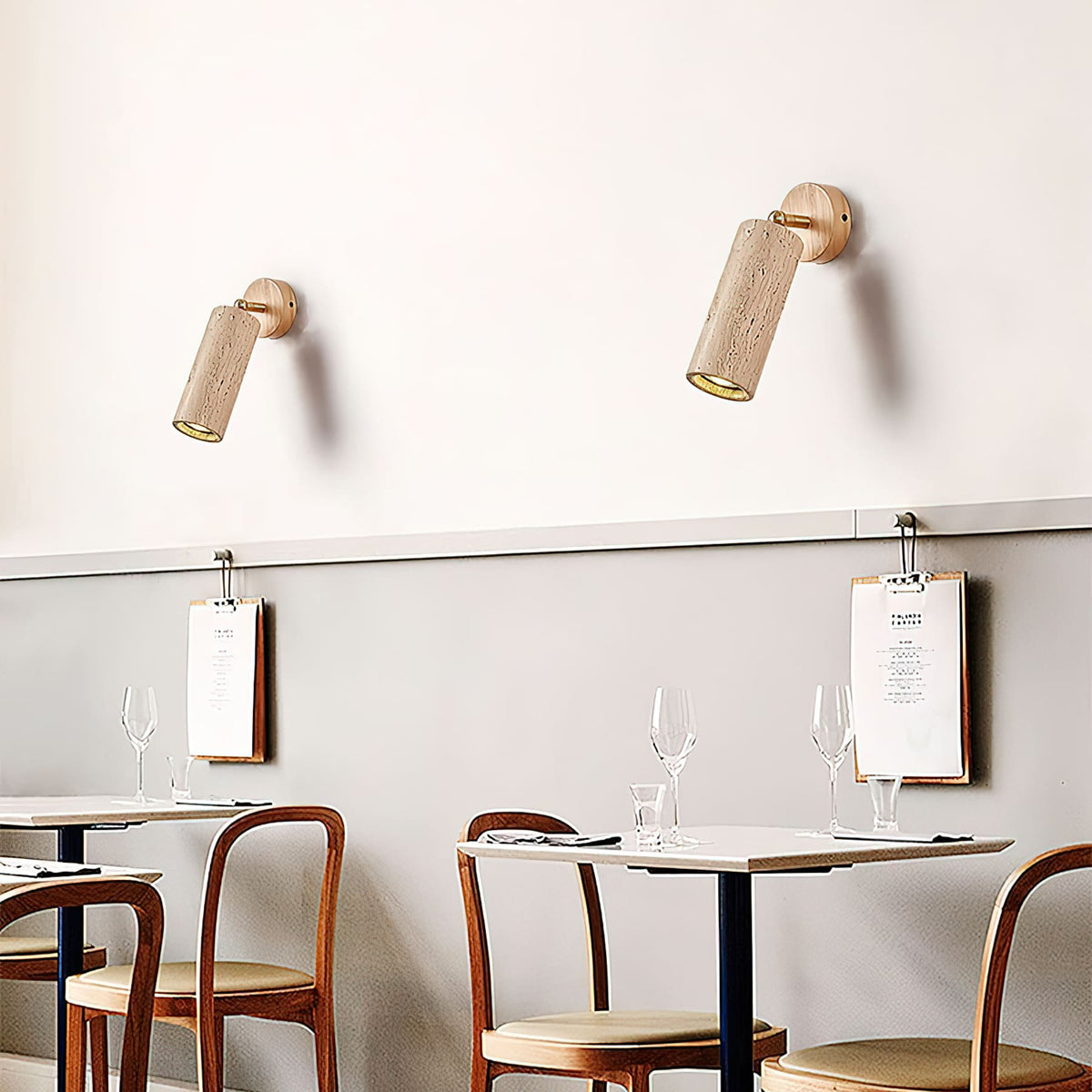 Modern Travertine Ø6.5 Wall Light 1-Light