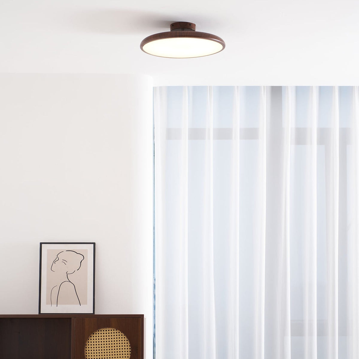Scandinavian Iron Tri-Colour Ceiling Light 1-Light