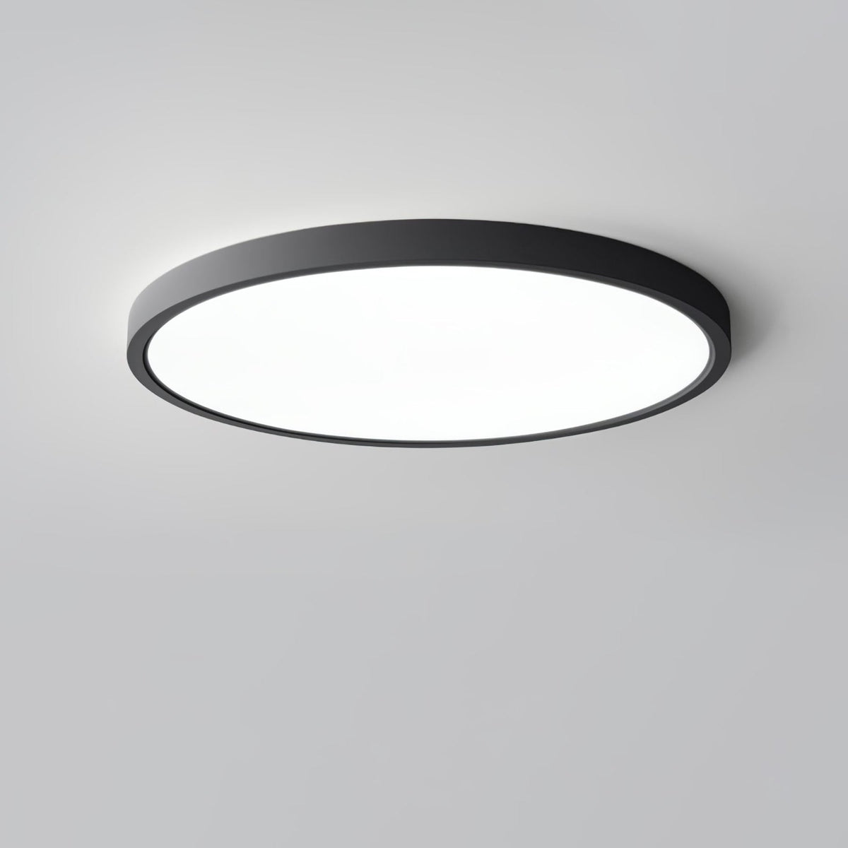 Minimalist Iron Slim Low-Profile Ceiling Light 1-Light