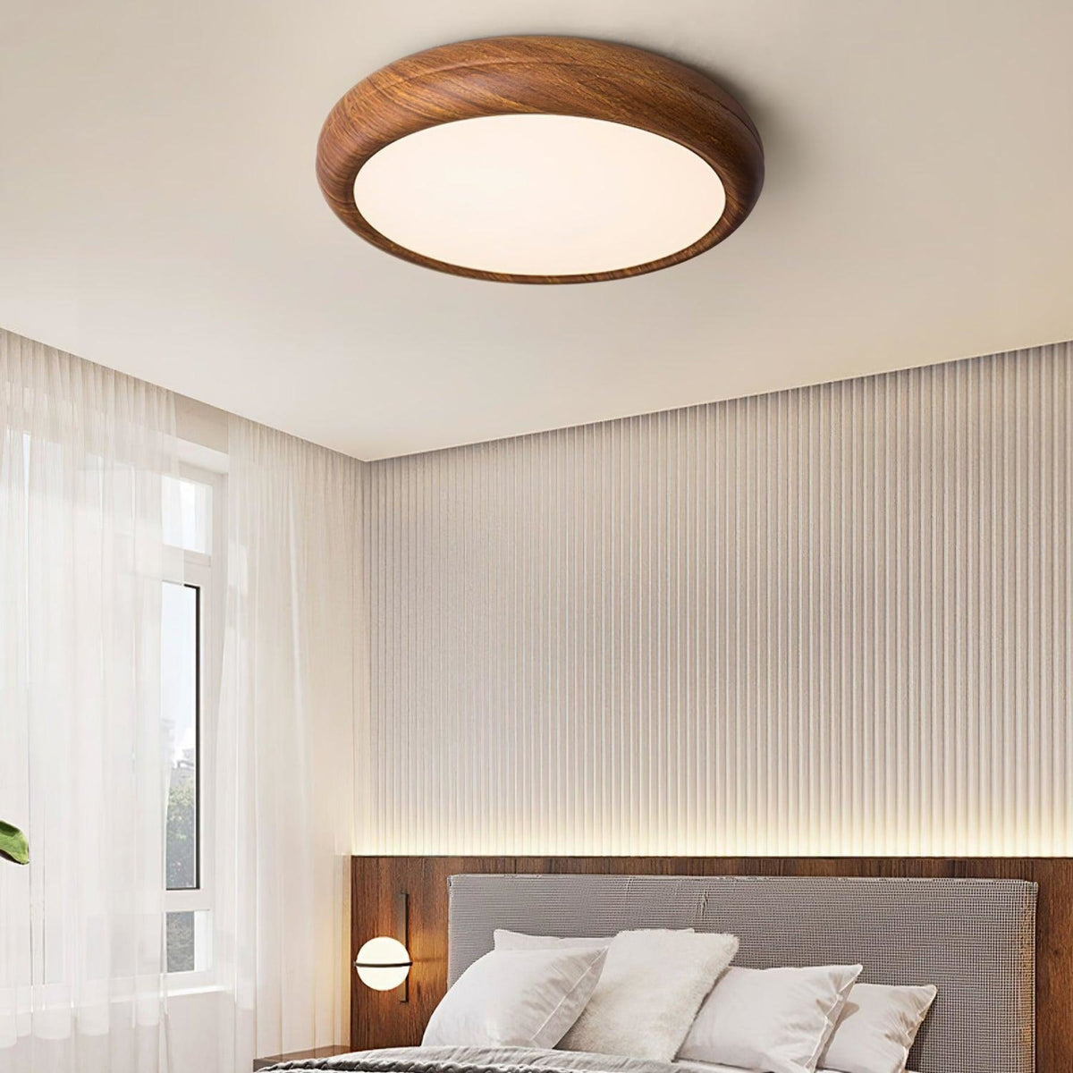 Scandinavian Iron Flush Ø30 Ceiling Light 1-Light