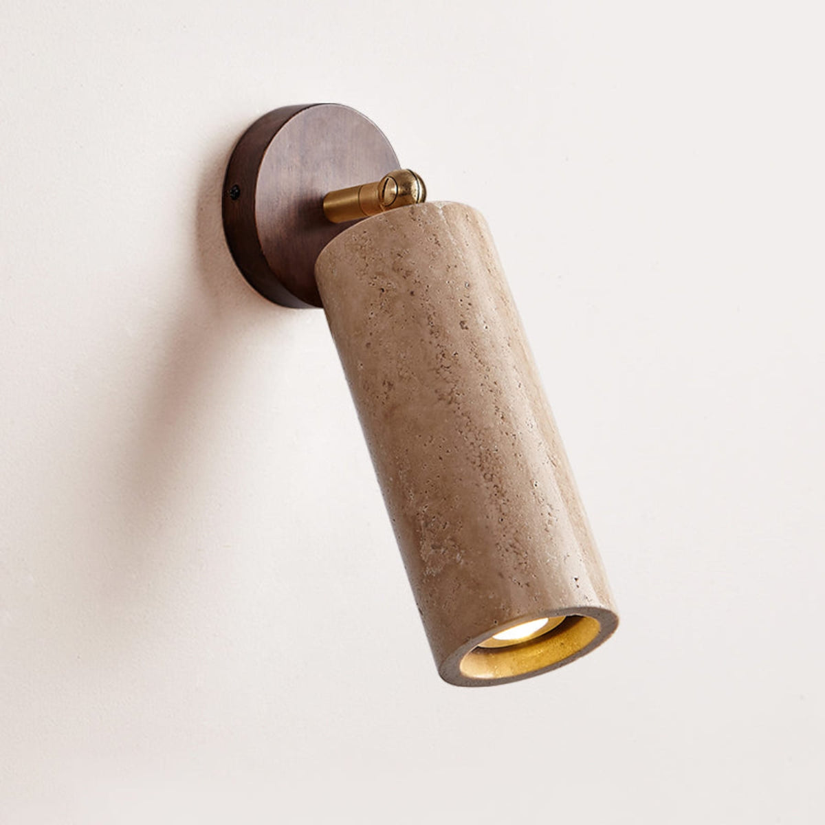 Modern Travertine Ø6.5 Wall Light 1-Light