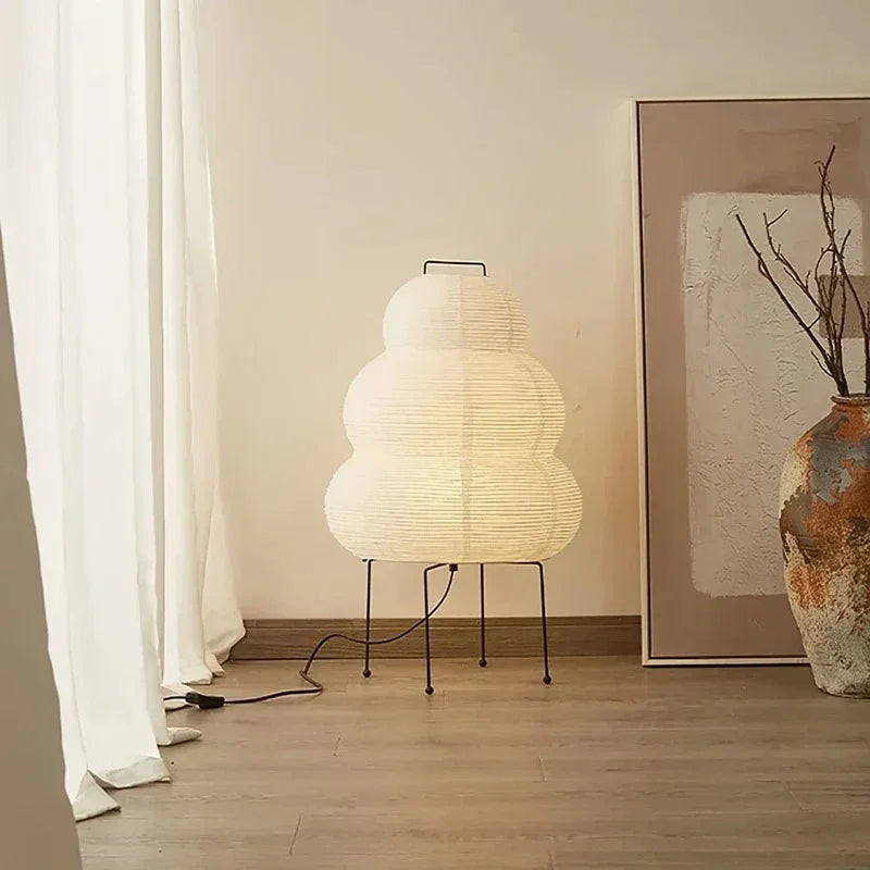 Bohemian Paper Tri-Colour Floor Lamp 1-Light