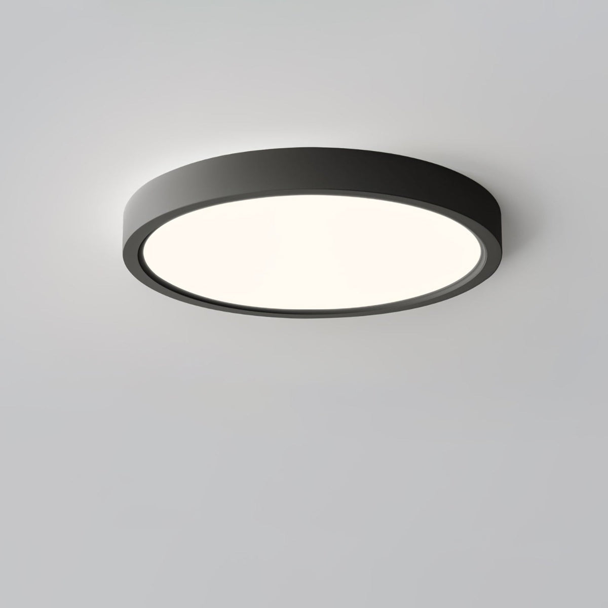Minimalist Iron Slim Low-Profile Ceiling Light 1-Light