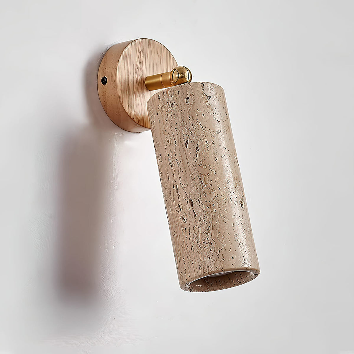 Modern Travertine Ø6.5 Wall Light 1-Light