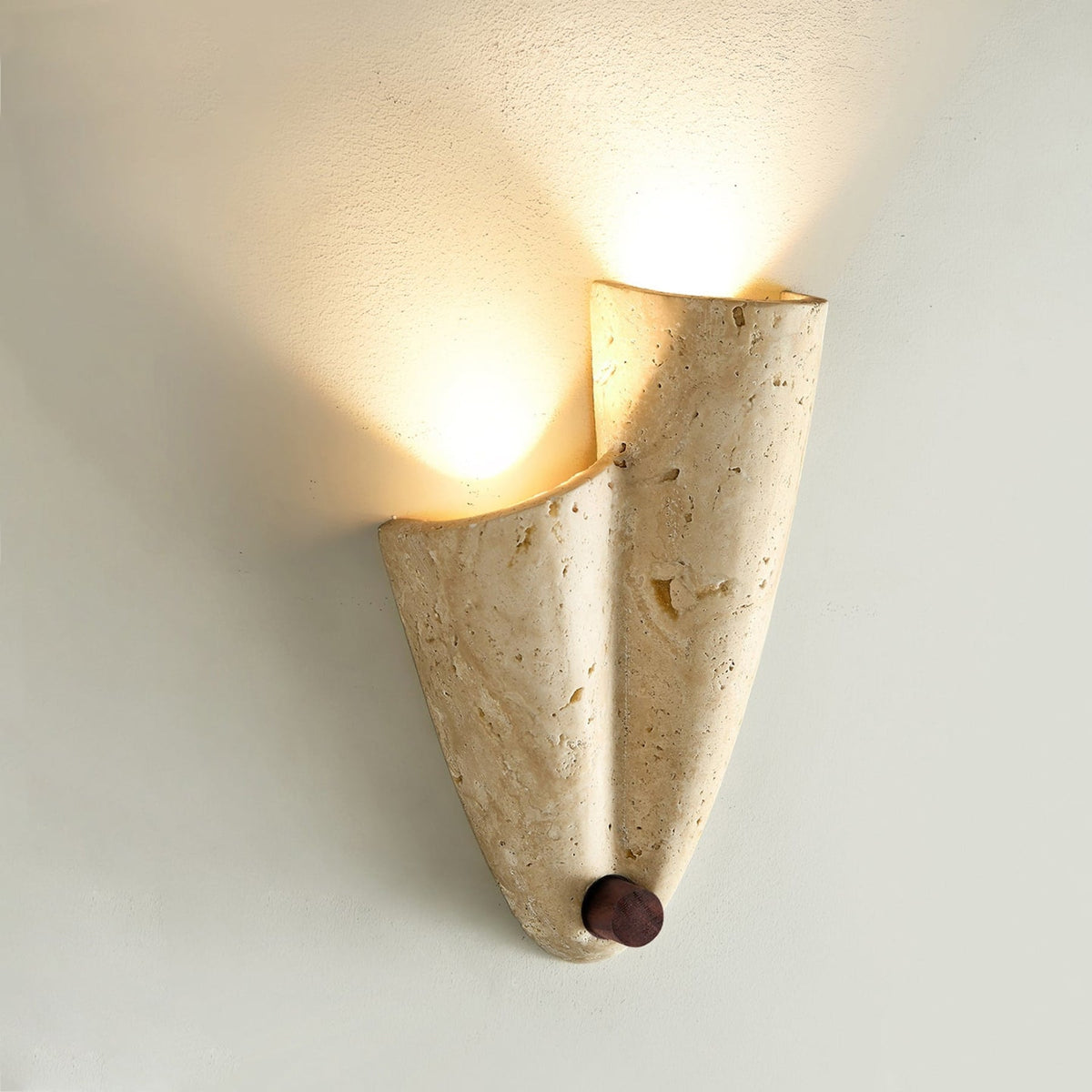 Modern Travertine Wall Light 2-Light