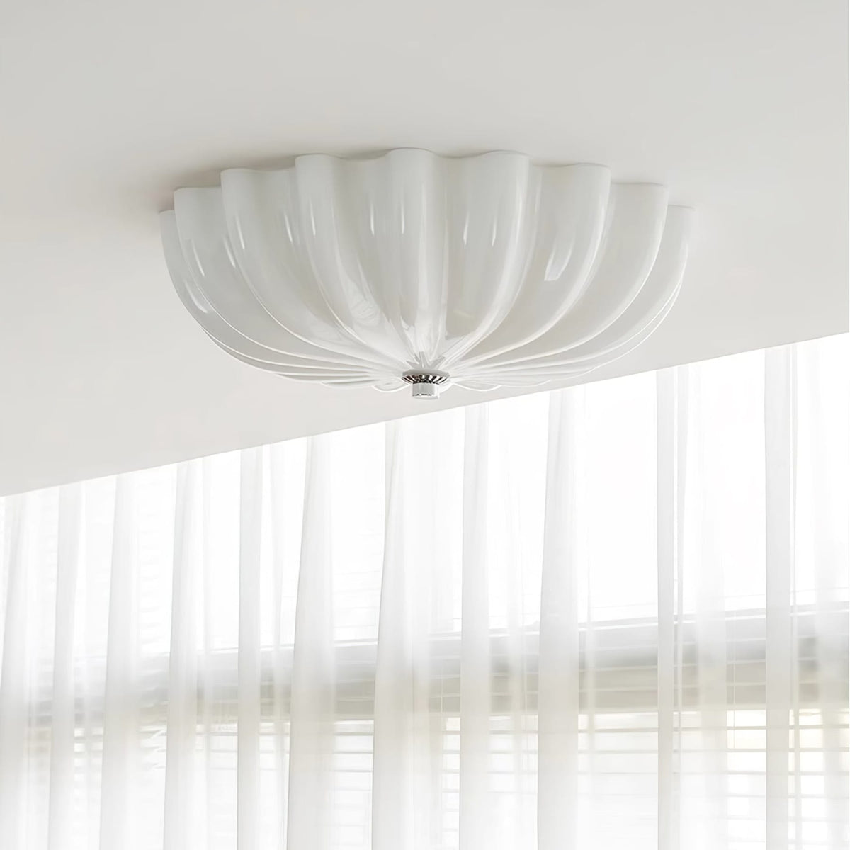 Vintage Iron Flush Ceiling Light 1-Light